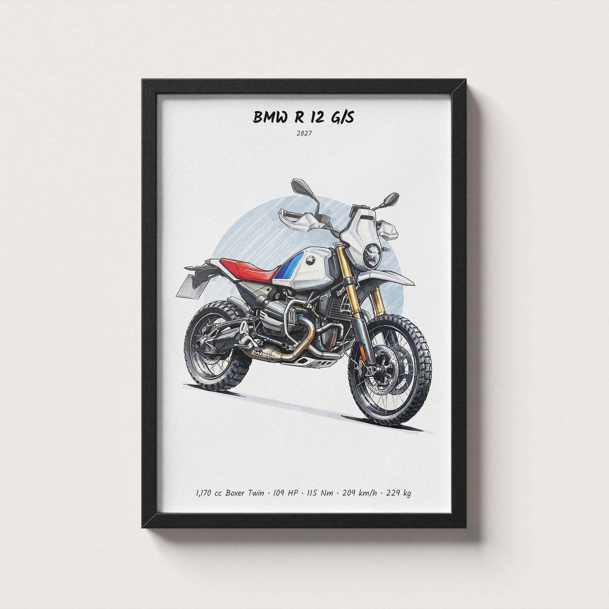 BMW R 12 G/S 2027 Wall Art