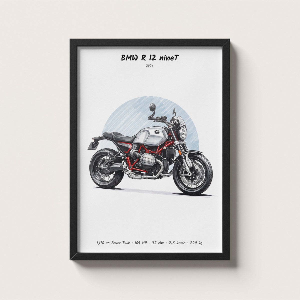 BMW R 12 nineT 2026 Wall Art