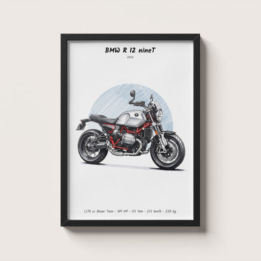 BMW R 12 nineT 2026 Wall Art