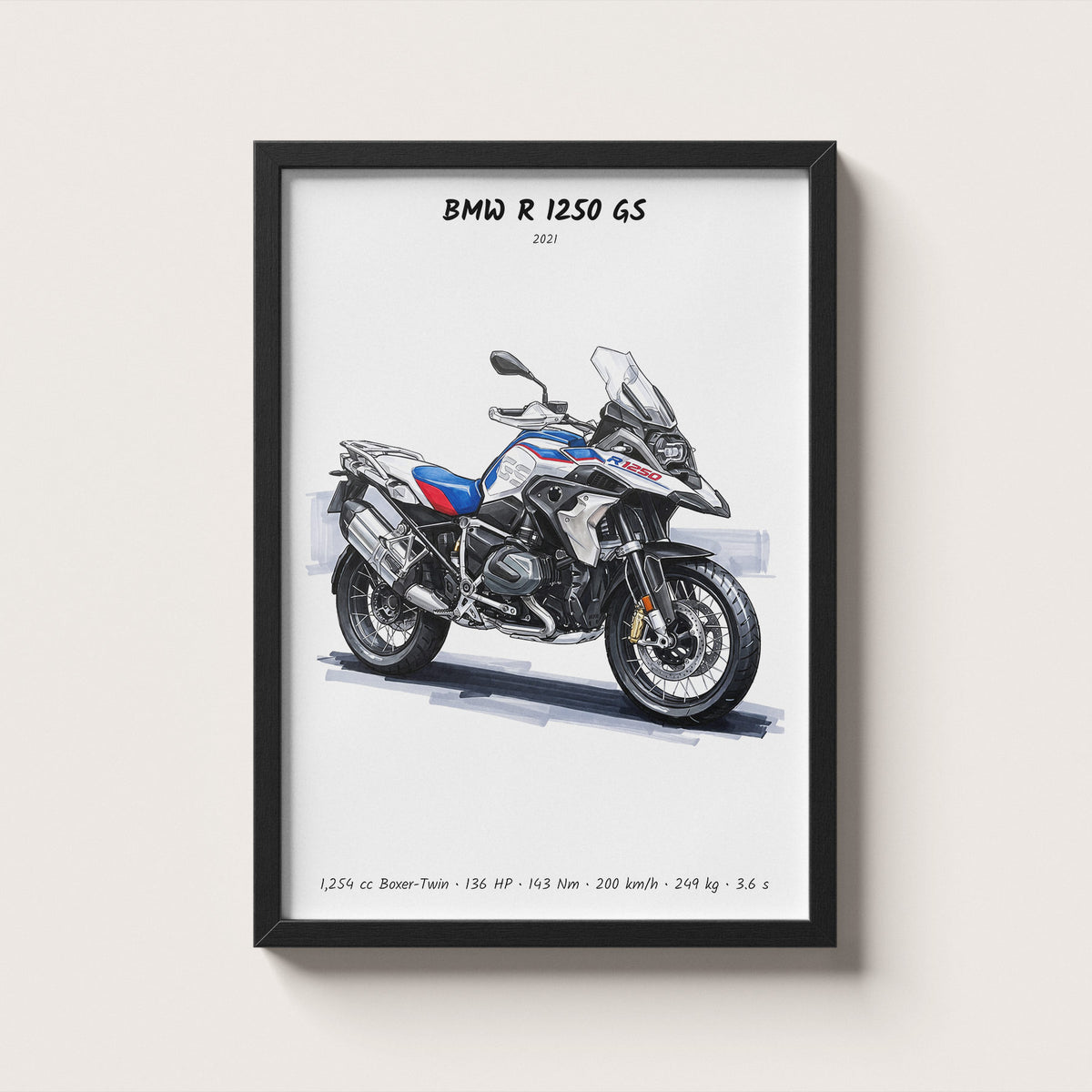 BMW R 1250 GS 2021 Wall Art