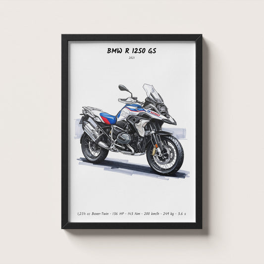 BMW R 1250 GS 2021 Wall Art