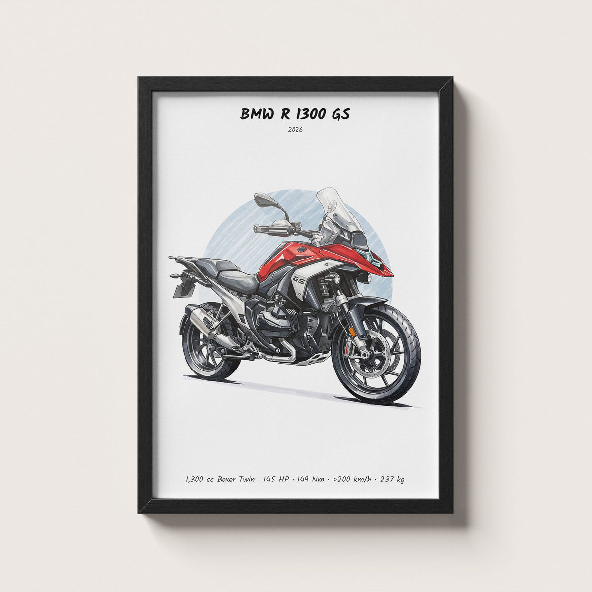 BMW R 1300 GS 2026 Wall Art