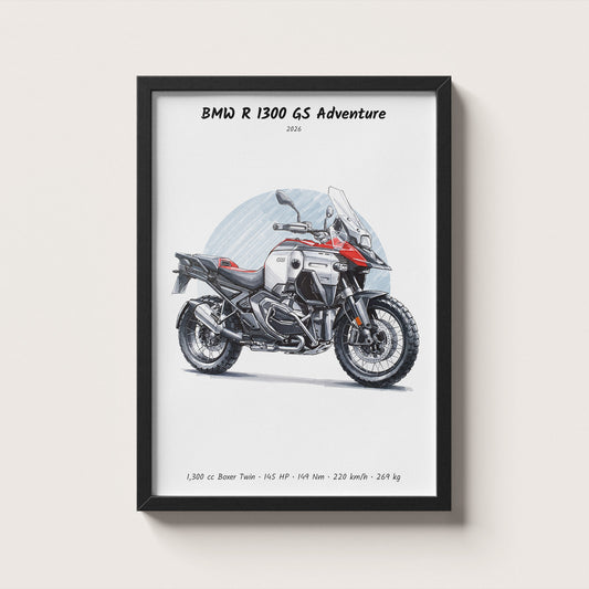 BMW R 1300 GS Adventure 2026 Wall Art
