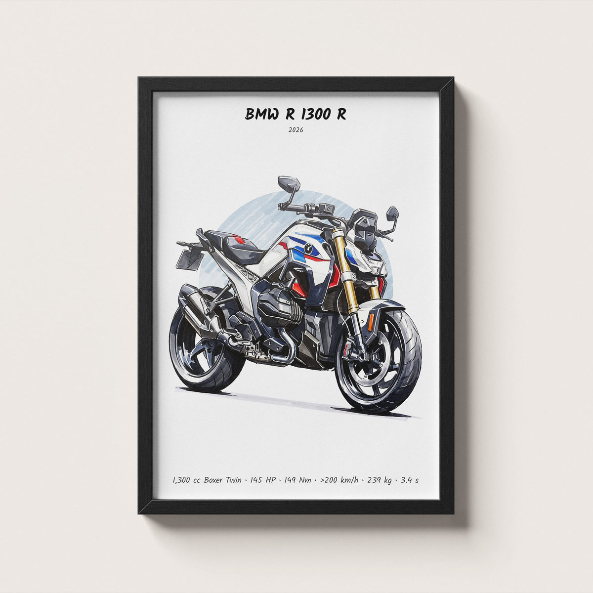 BMW R 1300 R 2026 Wall Art