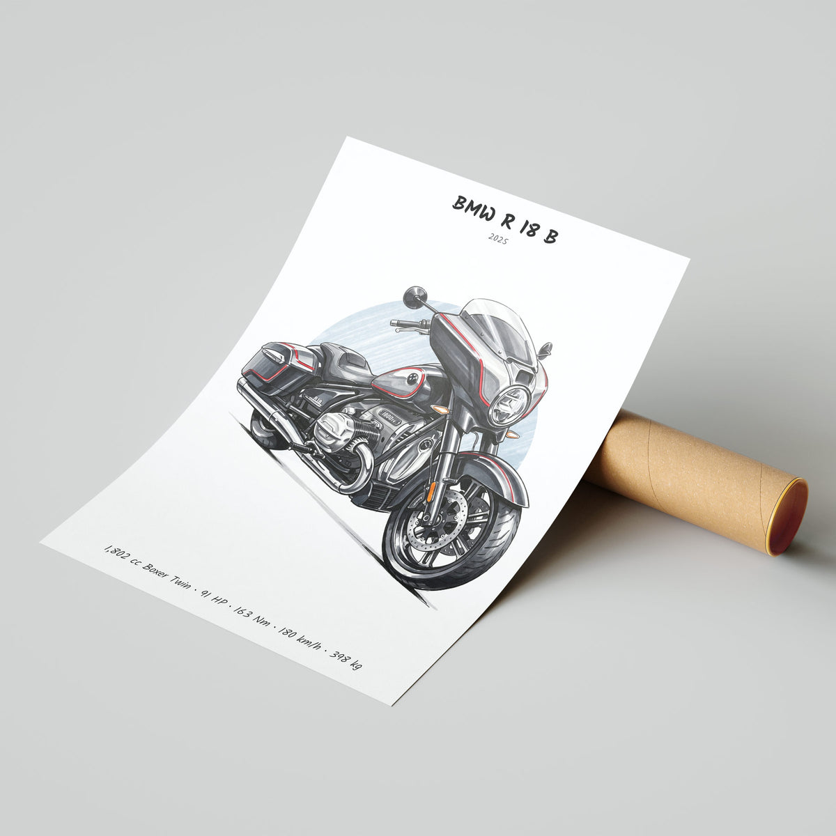BMW R 18 B 2025 Poster