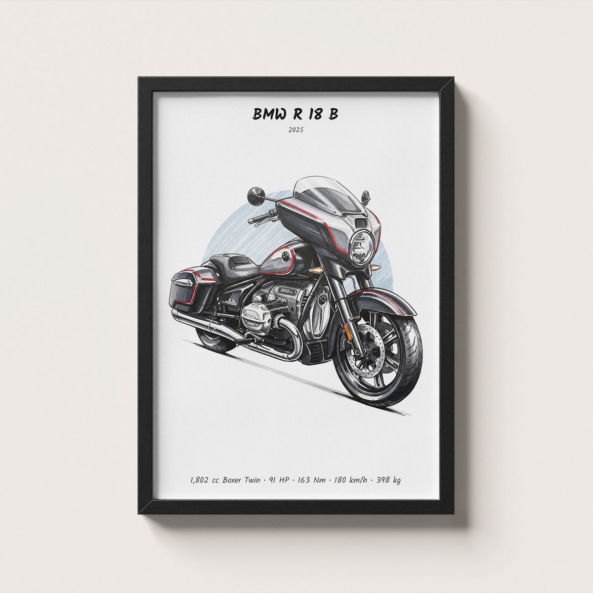 BMW R 18 B 2025 Wall Art
