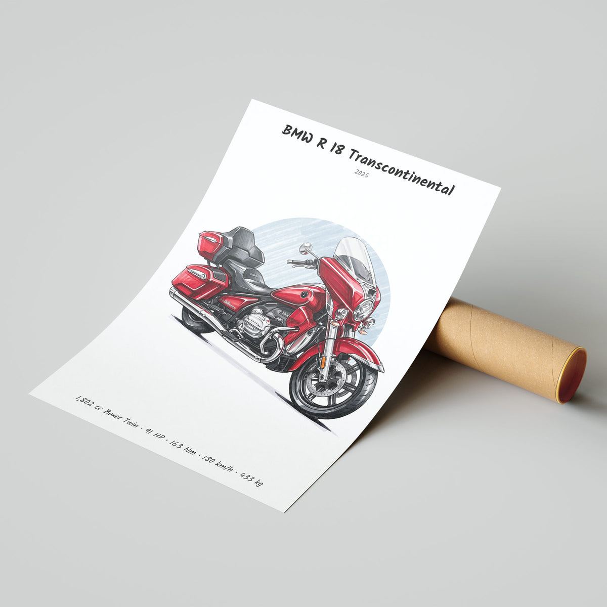 BMW R 18 Transcontinental 2025 Poster