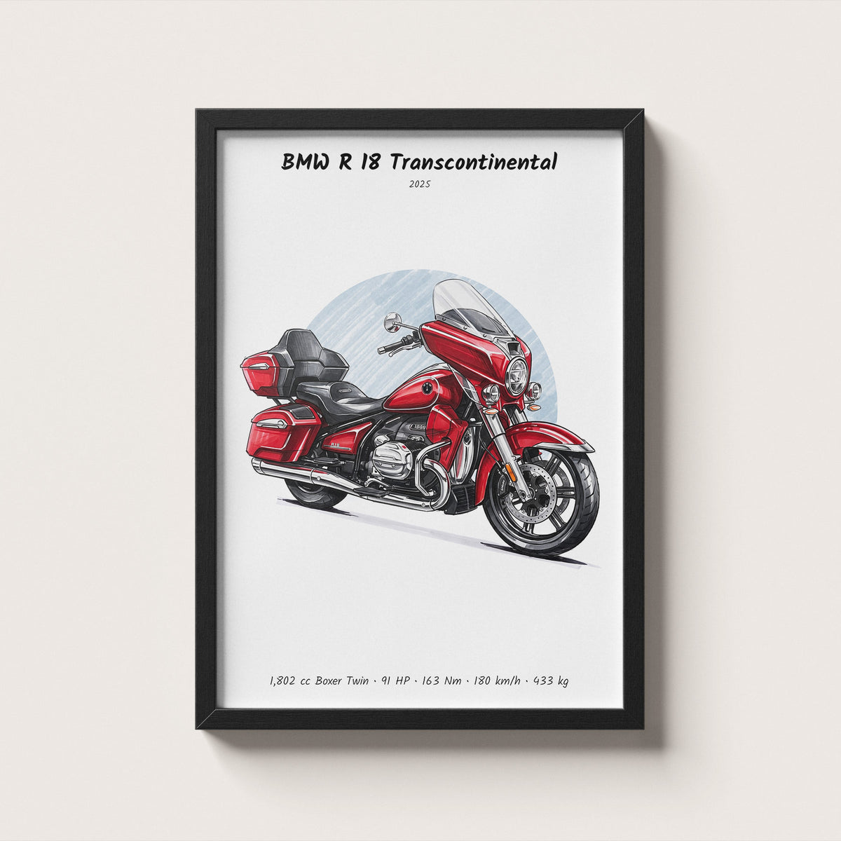 BMW R 18 Transcontinental 2025 Wall Art