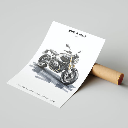 BMW R nineT 2014 Poster