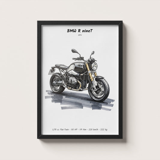 BMW R nineT 2014 Wall Art