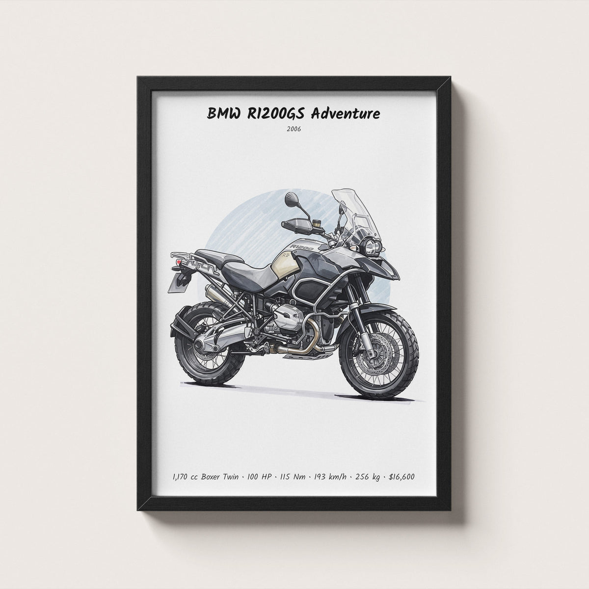 BMW R1200GS Adventure 2006 Wall Art