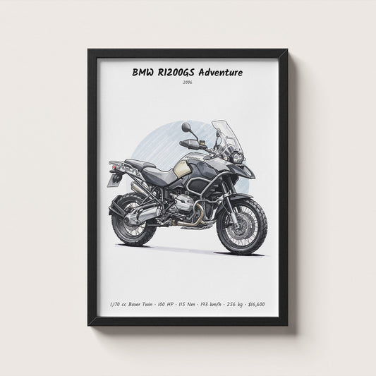 BMW R1200GS Adventure 2006 Wall Art