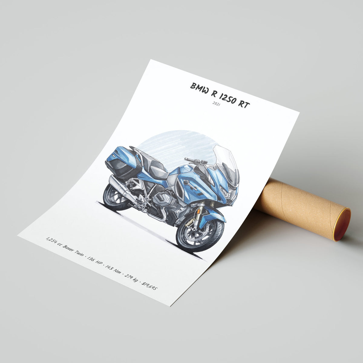 BMW R 1250 RT 2021 Poster
