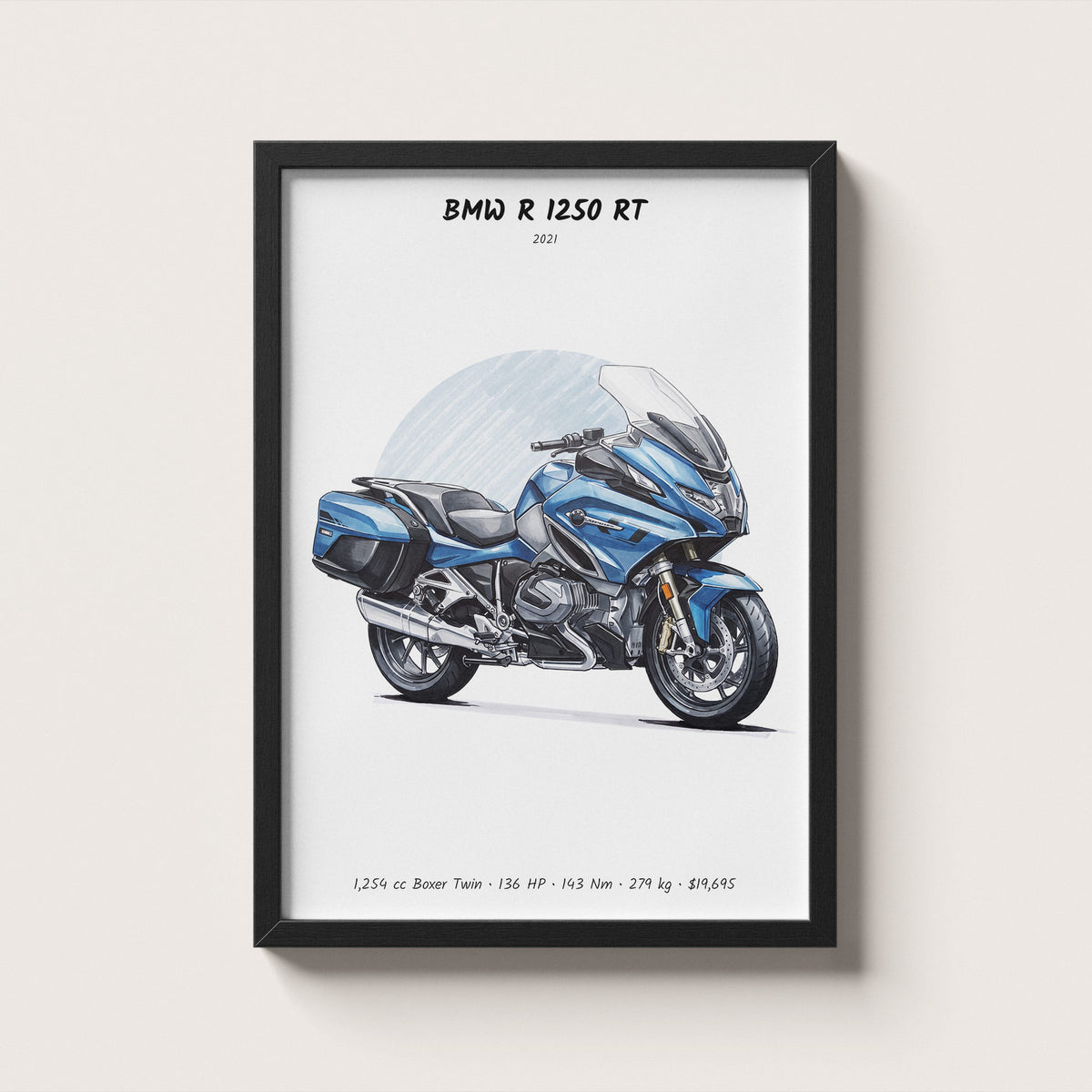 BMW R 1250 RT 2021 Wall Art
