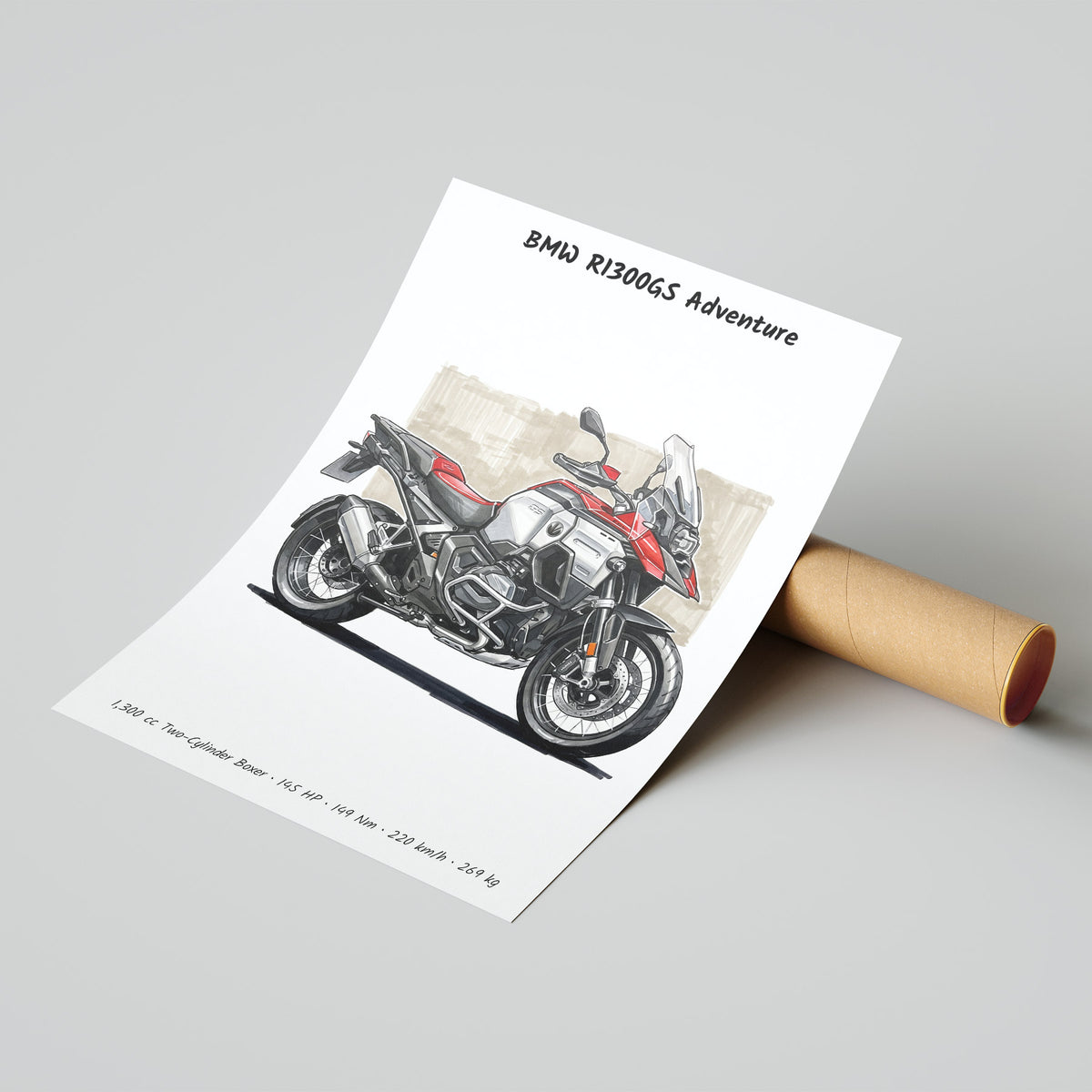 BMW R1300GS Adventure Poster
