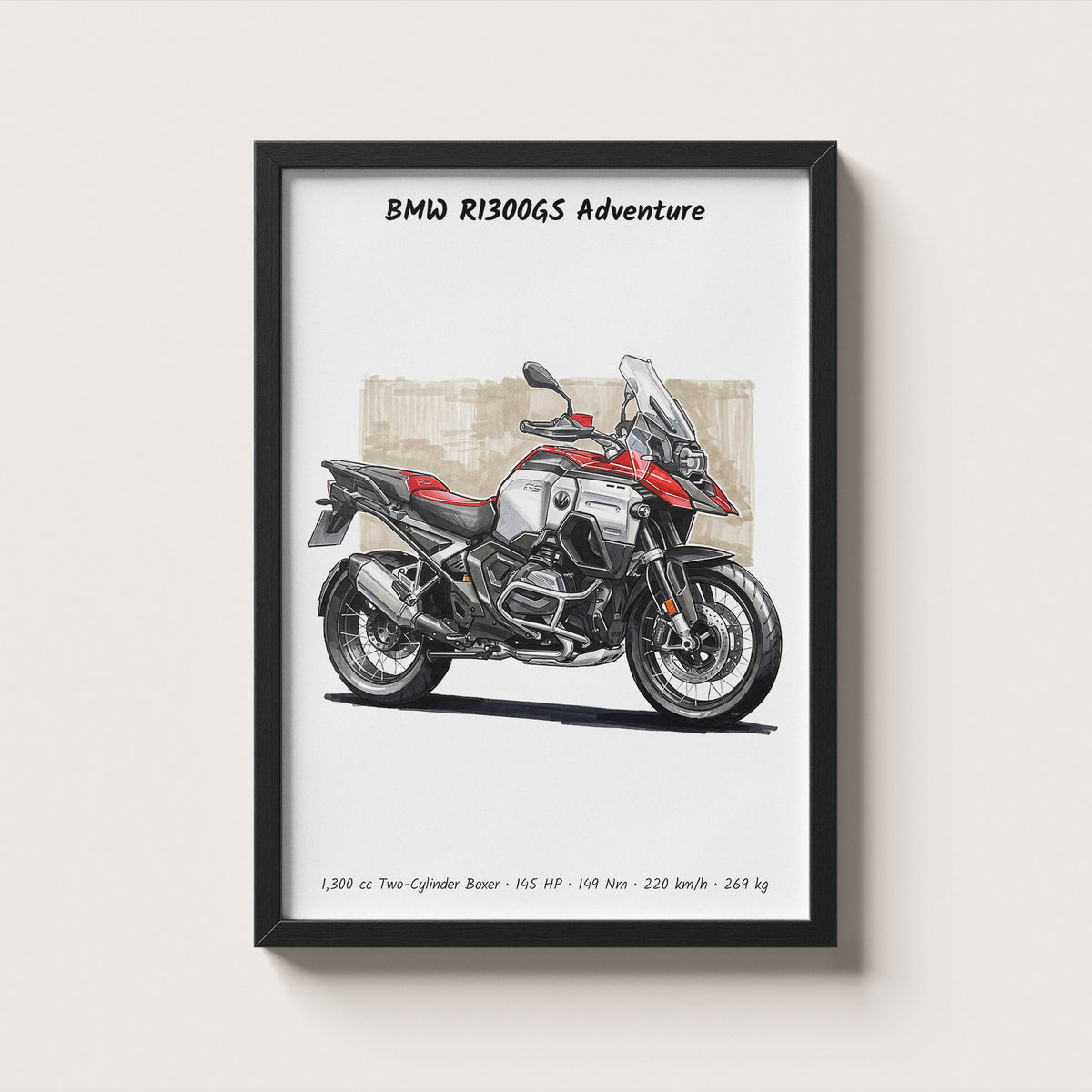 BMW R1300GS Adventure Wall Art
