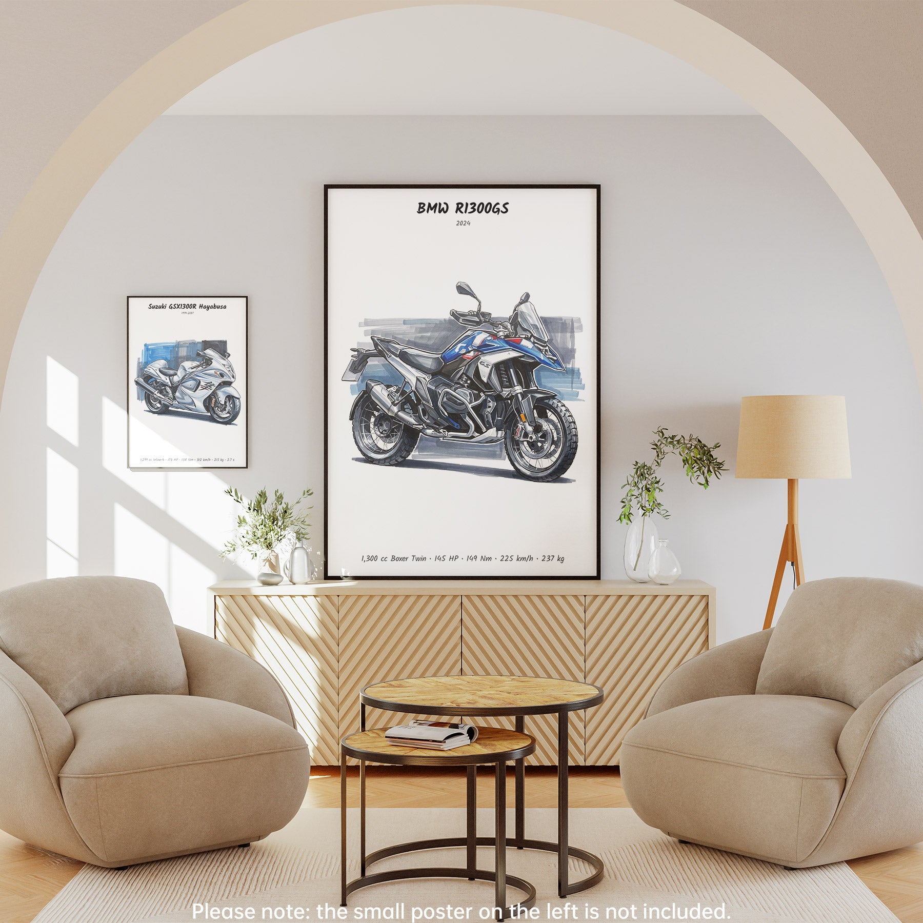 BMW R1300GS Motorcycle Wall Art