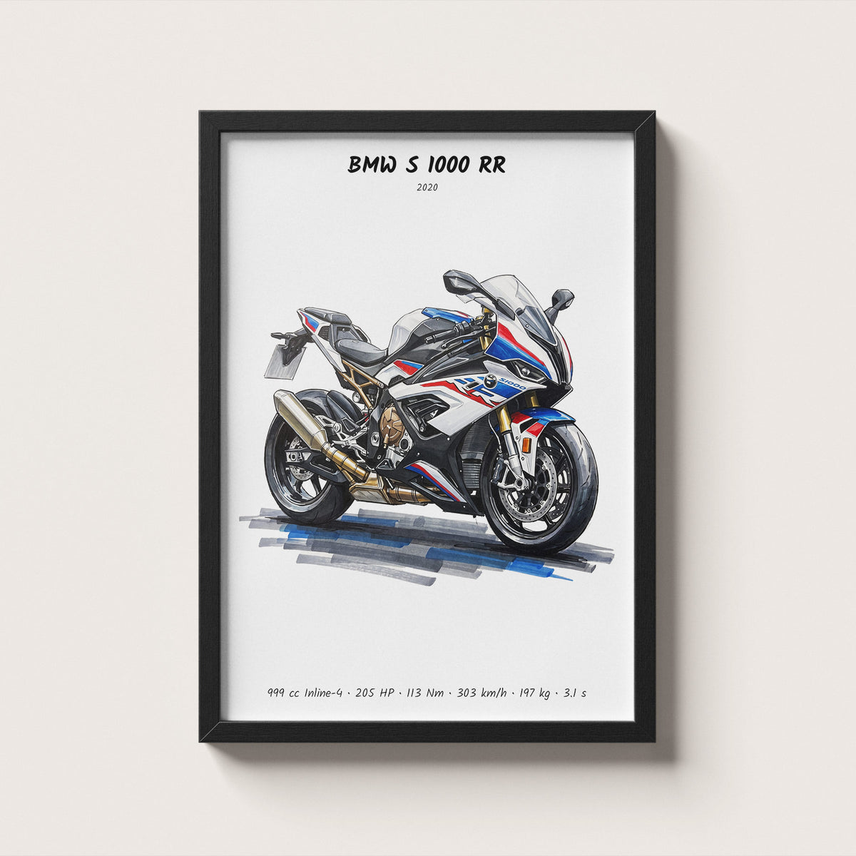 BMW S 1000 RR 2020 Wall Art