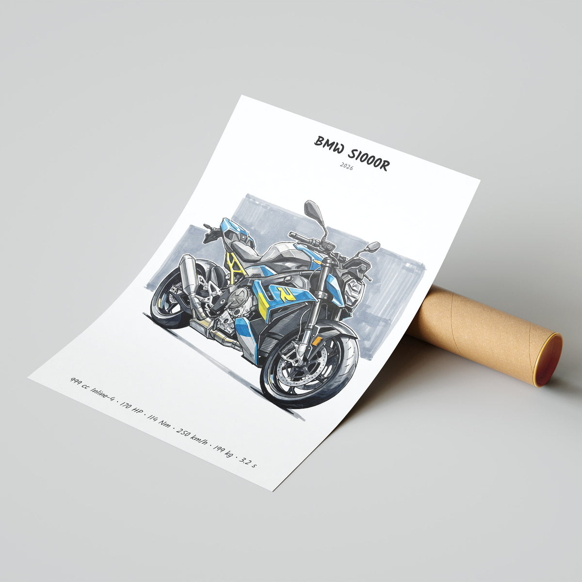 BMW S1000R 2026 Poster