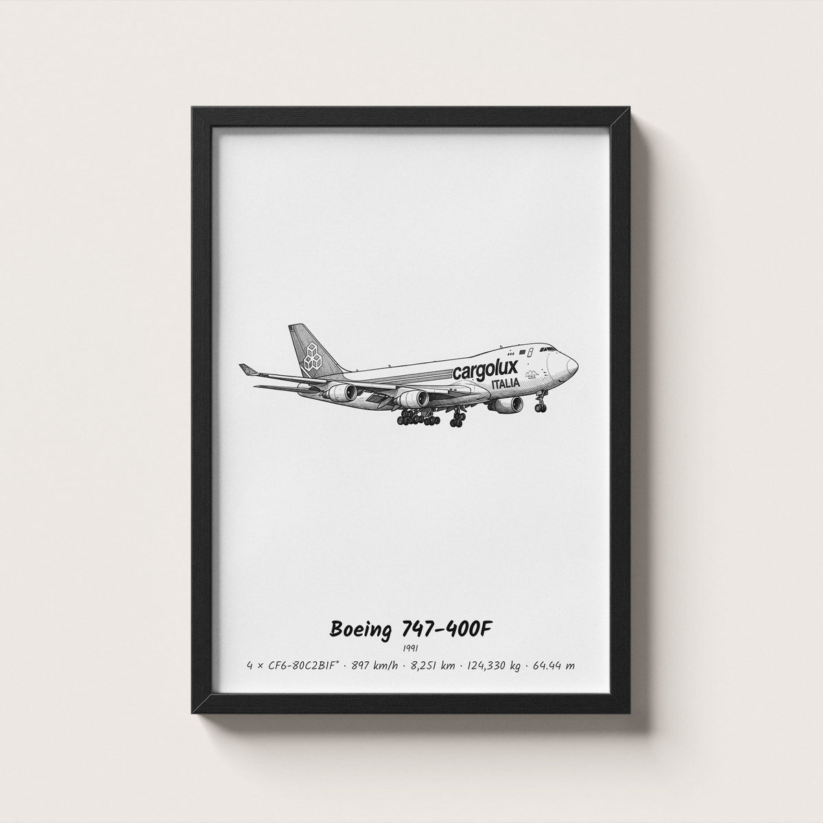 Boeing 747-400F Wall Art