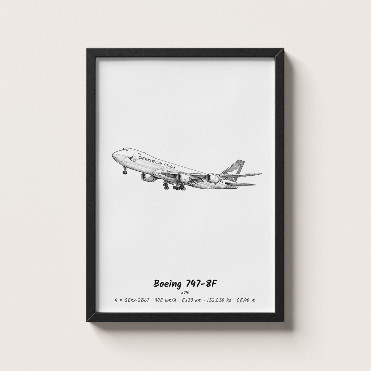 Boeing 747-8F Wall Art
