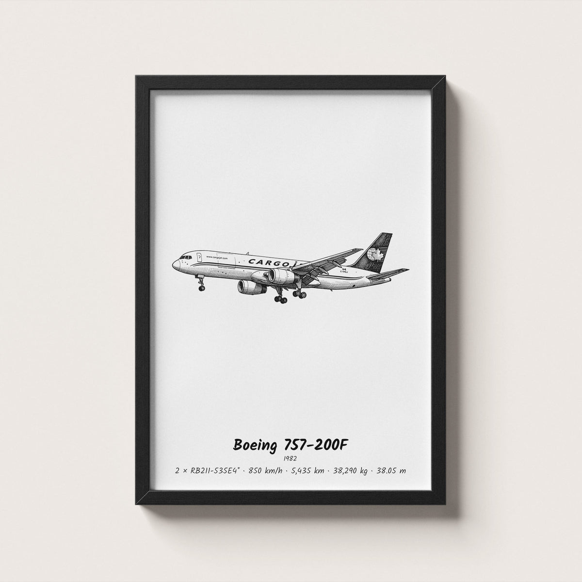 Boeing 757-200F Wall Art