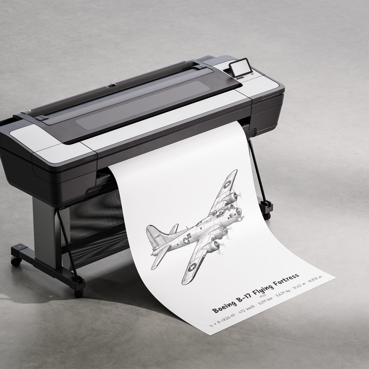 Printing the Boeing B-17 Flying Fortress Poster