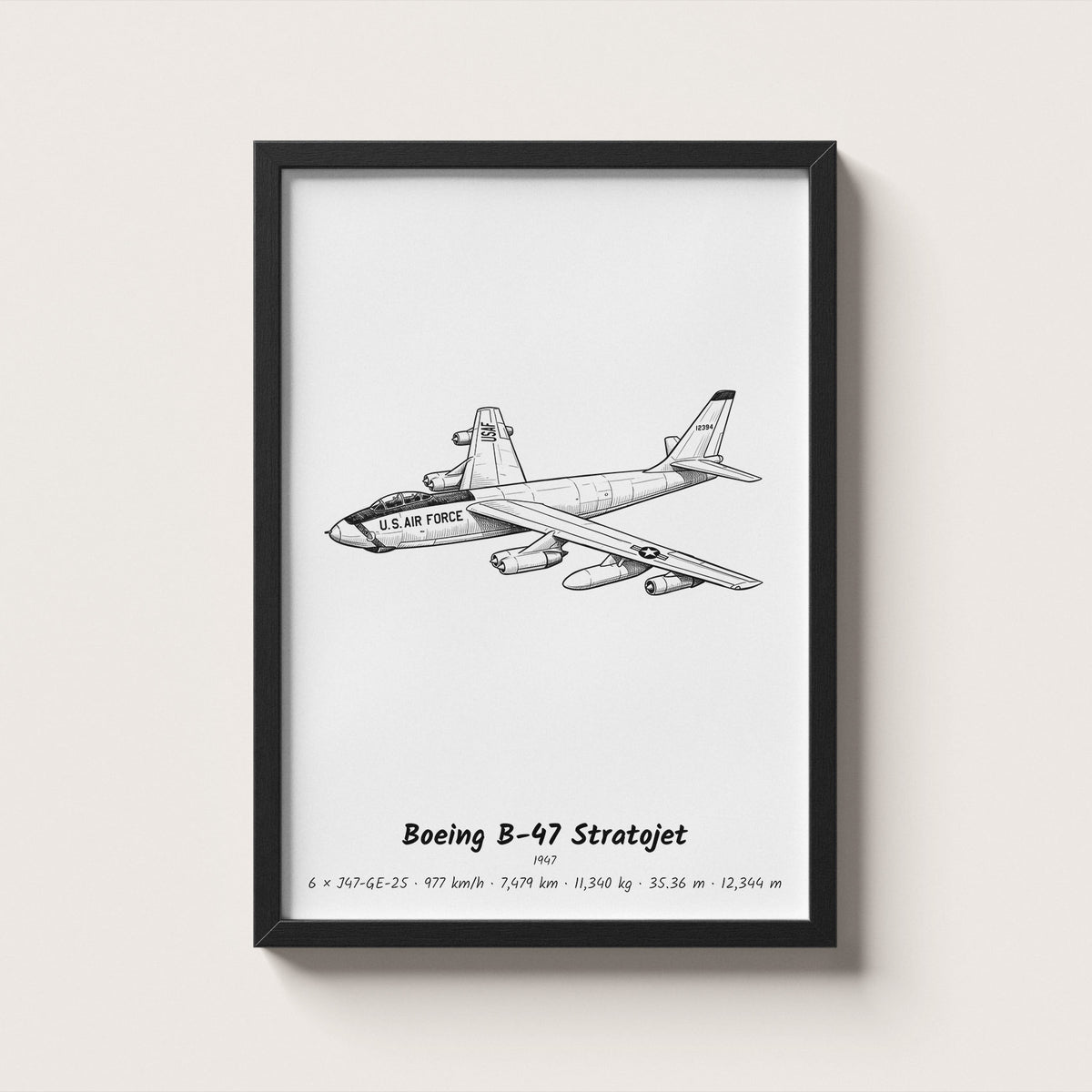 Boeing B-47 Stratojet Wall Art
