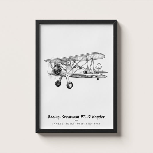 Boeing-Stearman PT-17 Kaydet Wall Art
