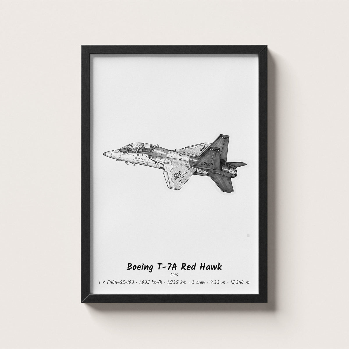 Boeing T-7A Red Hawk Wall Art