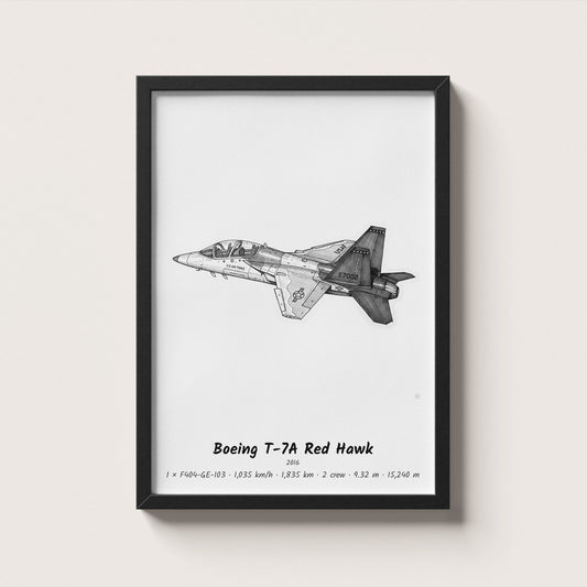 Boeing T-7A Red Hawk Wall Art