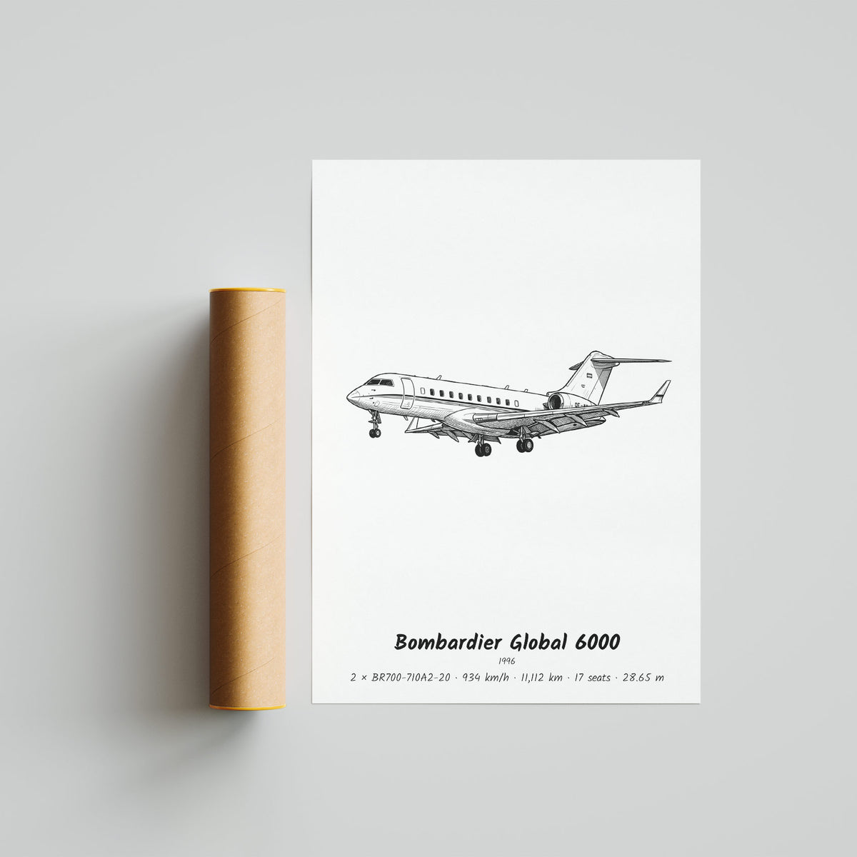 Bombardier Global 6000 Poster Print
