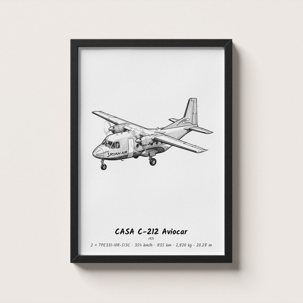 CASA C-212 Aviocar Wall Art