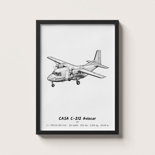 CASA C-212 Aviocar Wall Art
