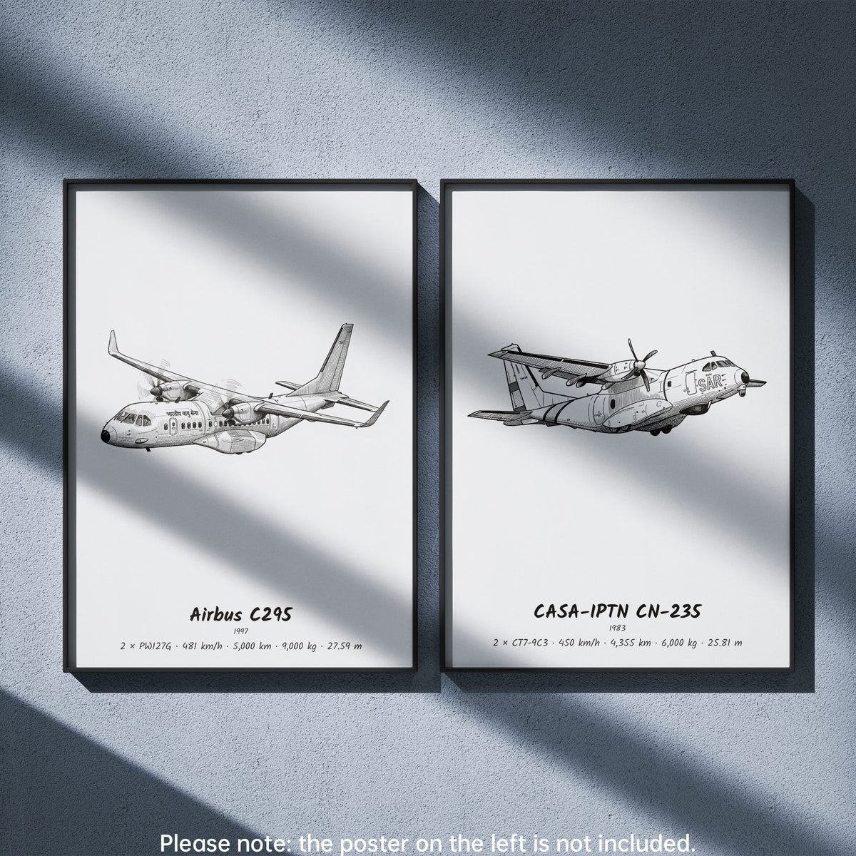 CASA-IPTN CN-235 Wall Art Paired with Airbus C295