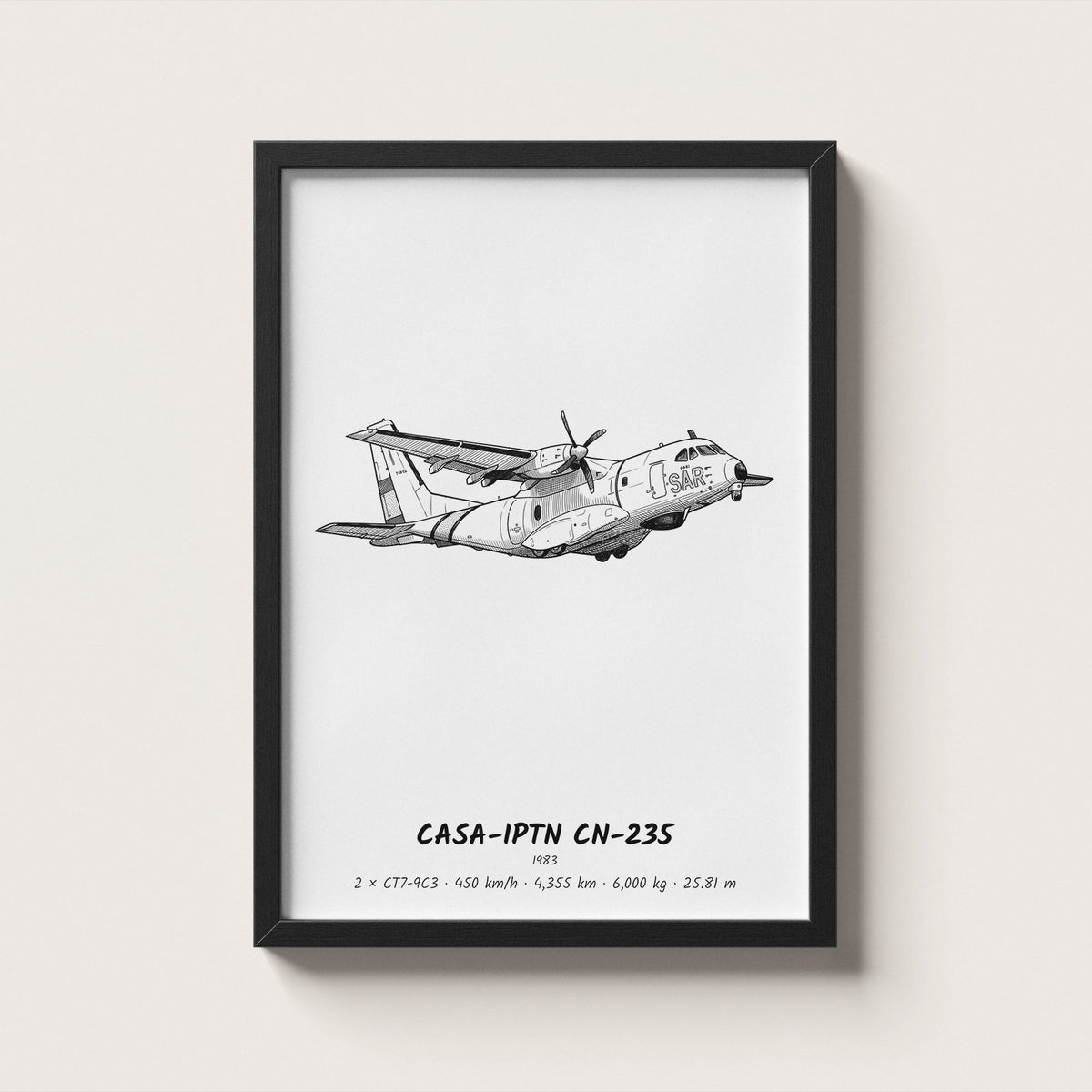 CASA-IPTN CN-235 Wall Art