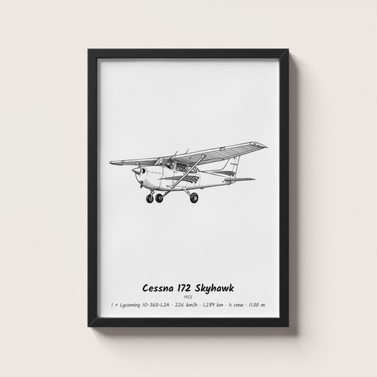 Cessna 172 Skyhawk Wall Art