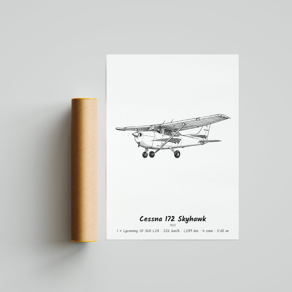 Cessna 172 Skyhawk Poster Print