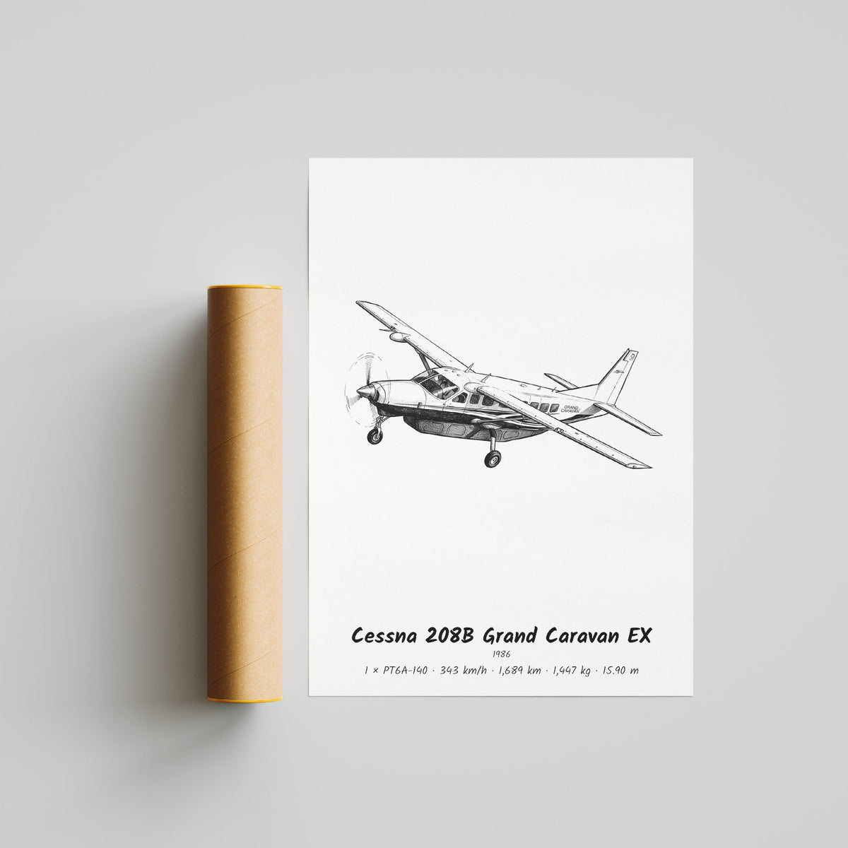 Cessna 208B Grand Caravan EX Poster Print