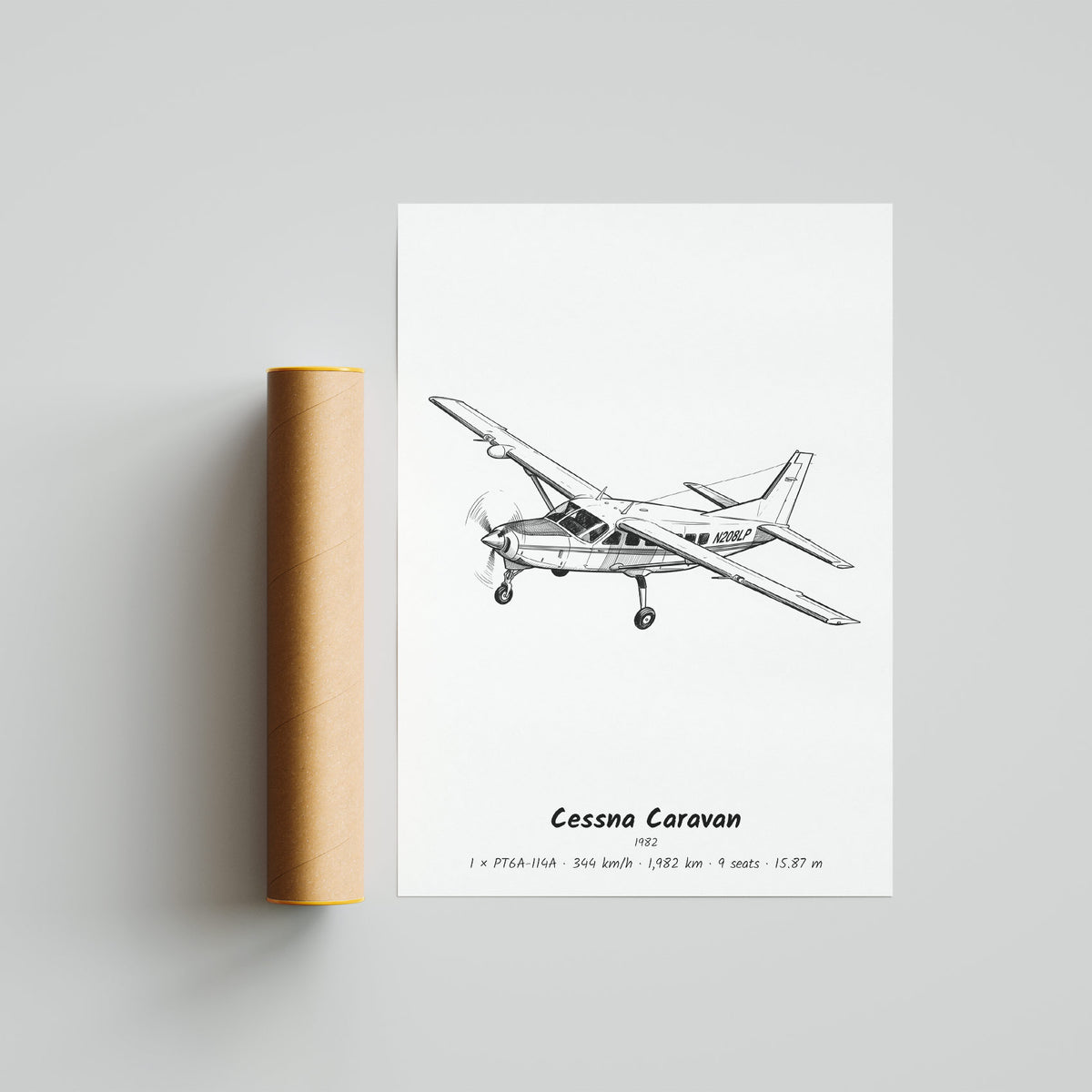 Cessna Caravan Poster Print