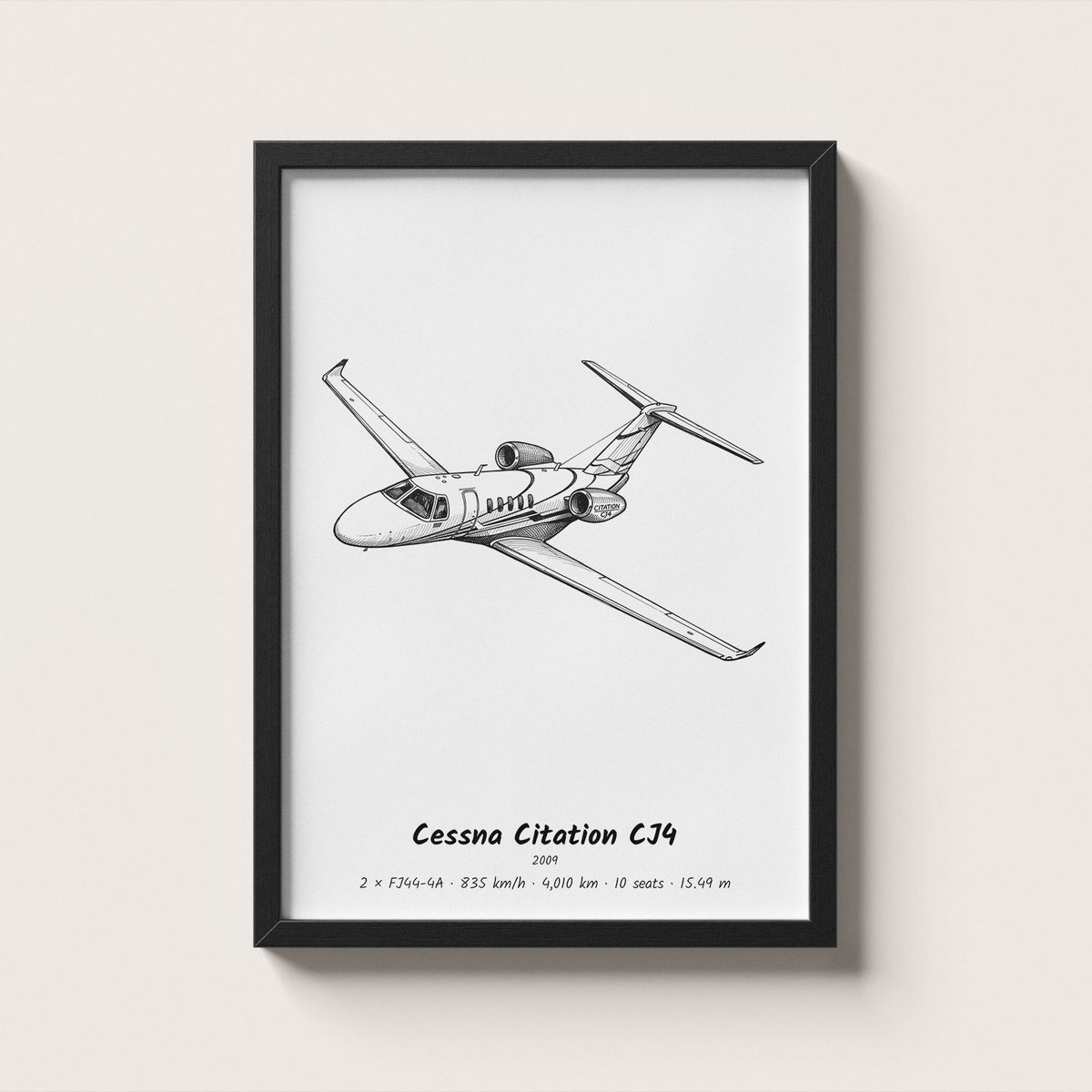 Cessna Citation CJ4 Wall Art
