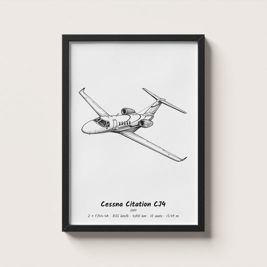 Cessna Citation CJ4 Wall Art
