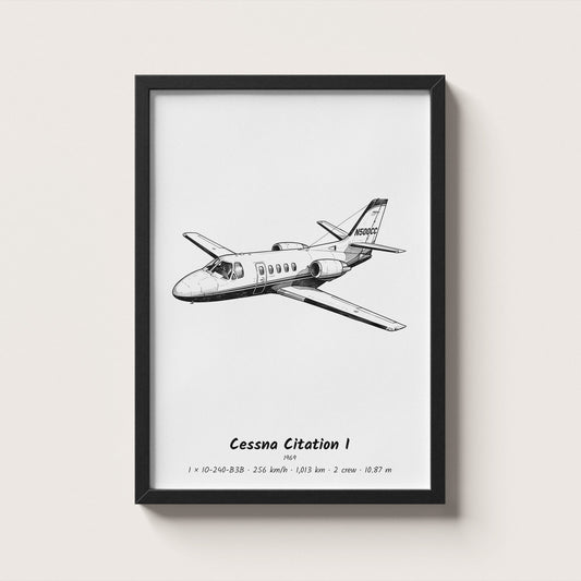 Cessna Citation I Wall Art