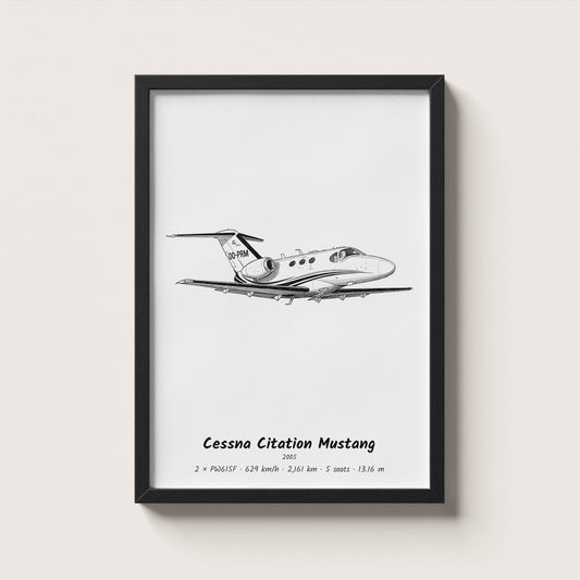 Cessna Citation Mustang Wall Art