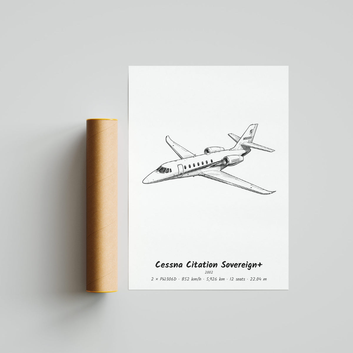 Cessna Citation Sovereign+ Poster Print