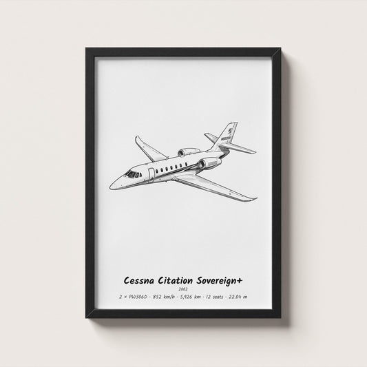 Cessna Citation Sovereign+ Wall Art