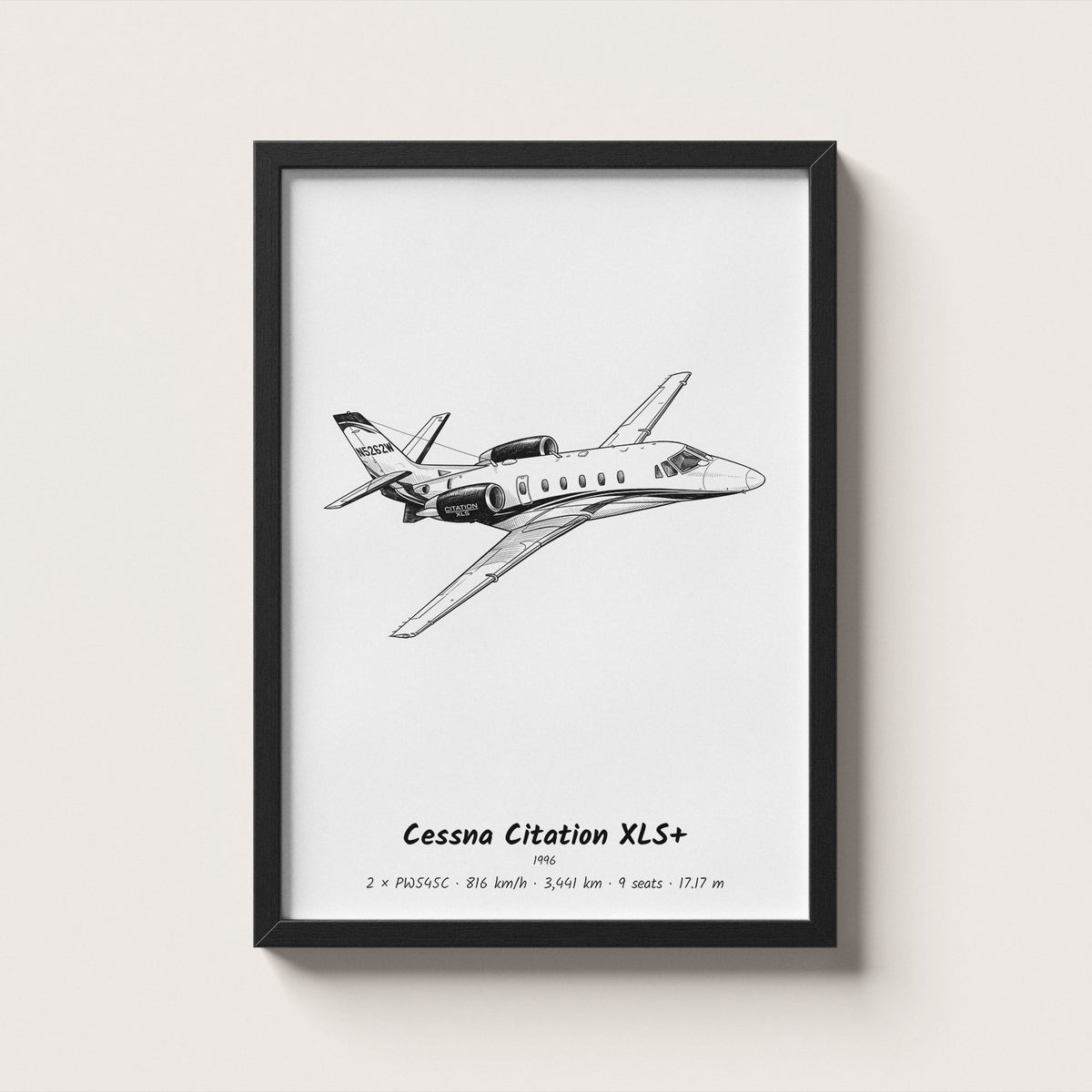 Cessna Citation XLS+ Wall Art