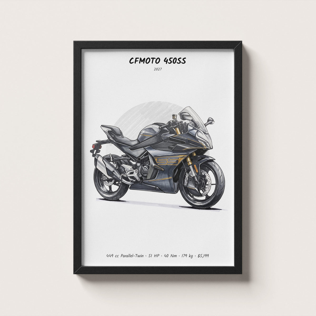 CFMOTO 450SS 2027 Wall Art
