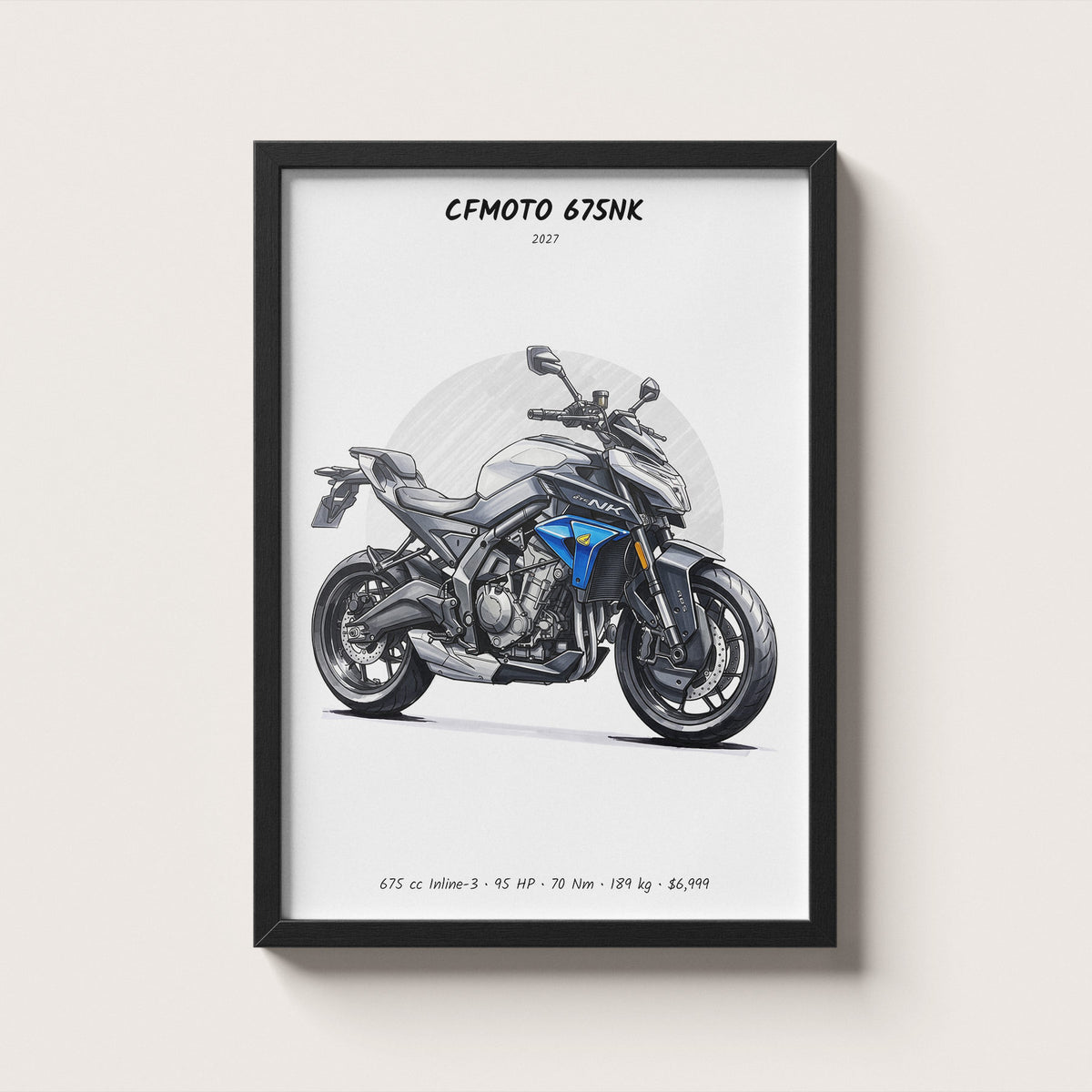 CFMOTO 675NK 2027 Wall Art