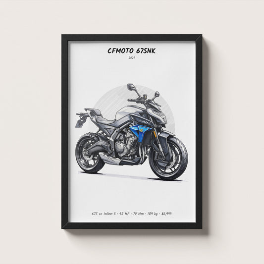 CFMOTO 675NK 2027 Wall Art